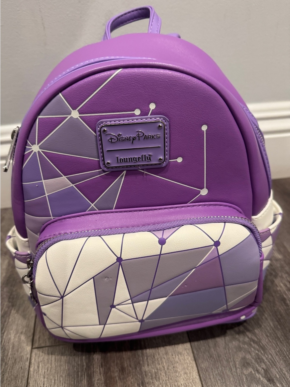 Disney Parks Loungefly Purple Epcot  Mini Backpack RARE